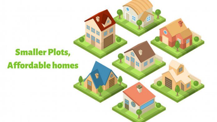 Smaller plots make new homes affordable